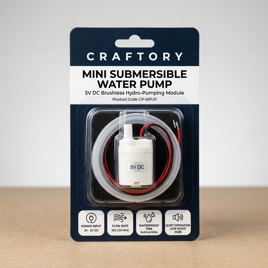 Water Pump (5V) - CRAFTORY Retail Packaging