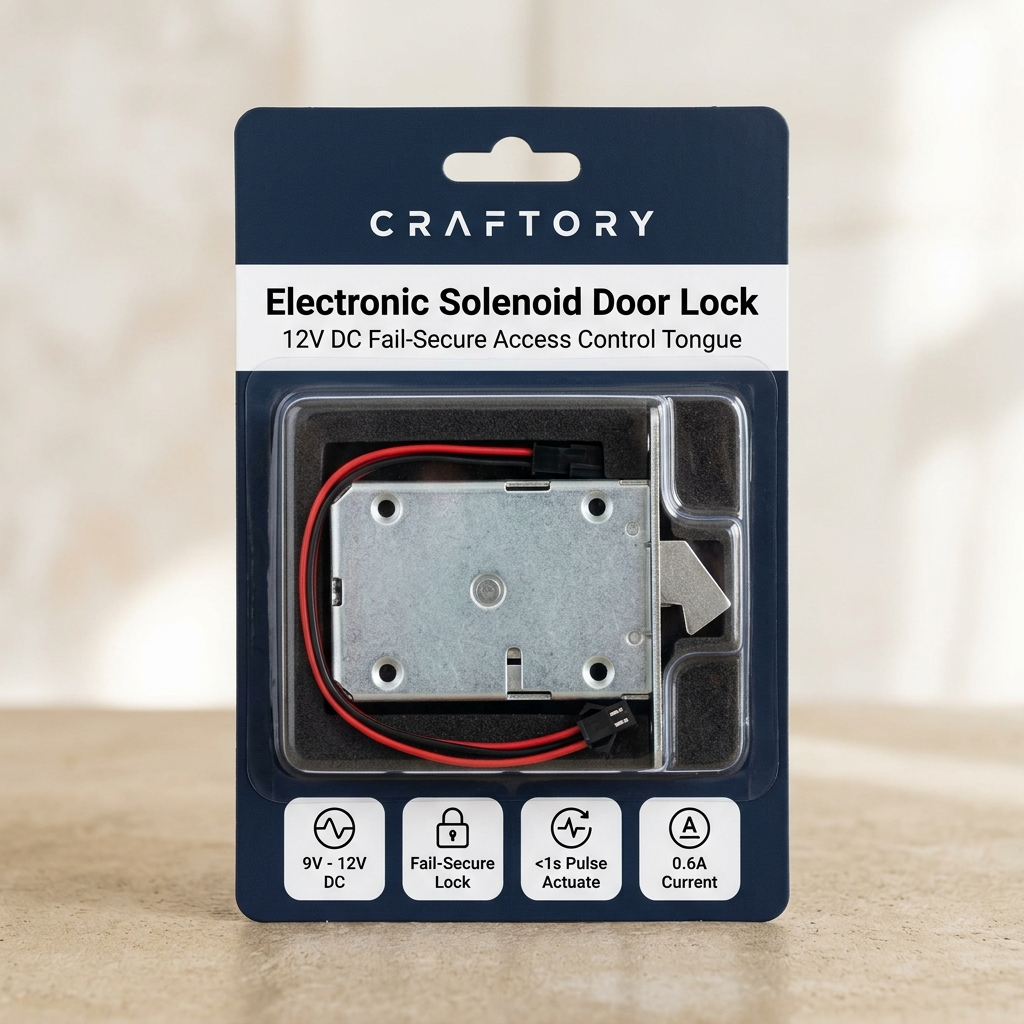 Solenoid Door Lock - CRAFTORY Retail Packaging