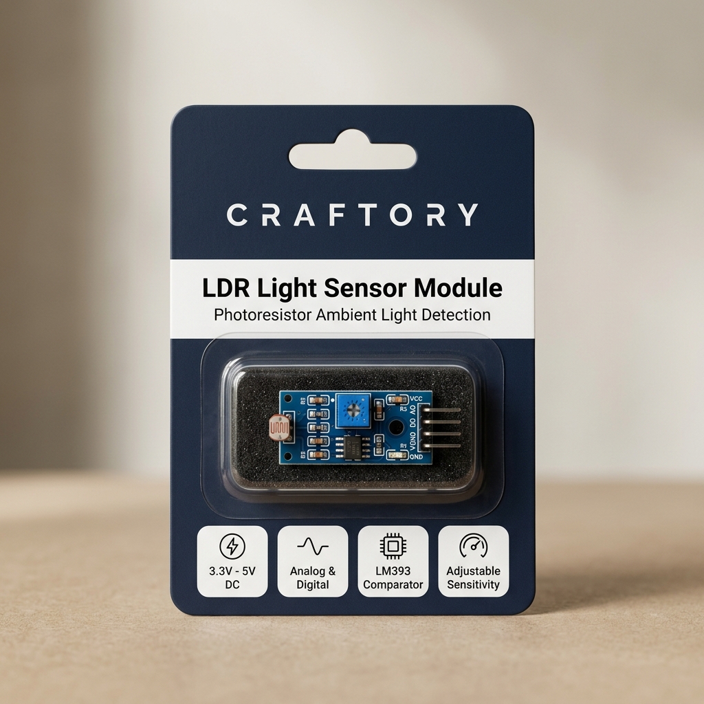 LDR Sensor - CRAFTORY Retail Packaging