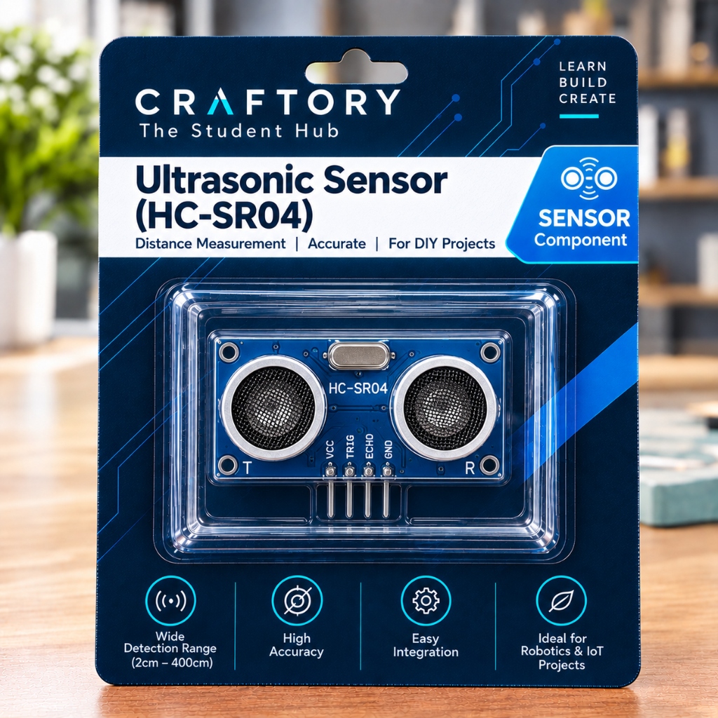 Ultrasonic Sensor - CRAFTORY Retail Packaging