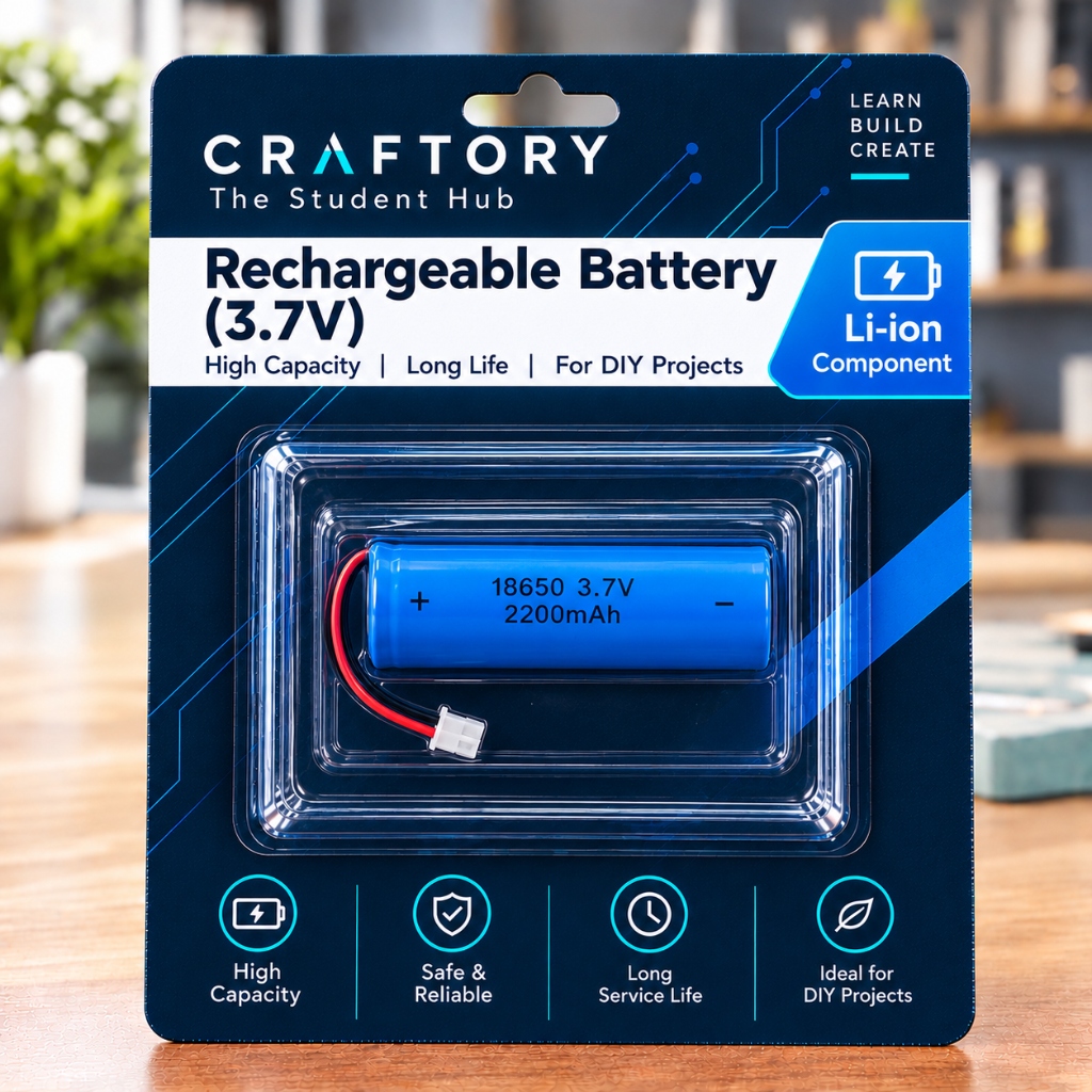 Rechargeable Battery (3.7V) - CRAFTORY Retail Packaging