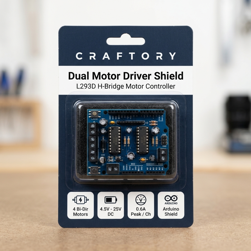 Motor Driver (L293D) - CRAFTORY Retail Packaging