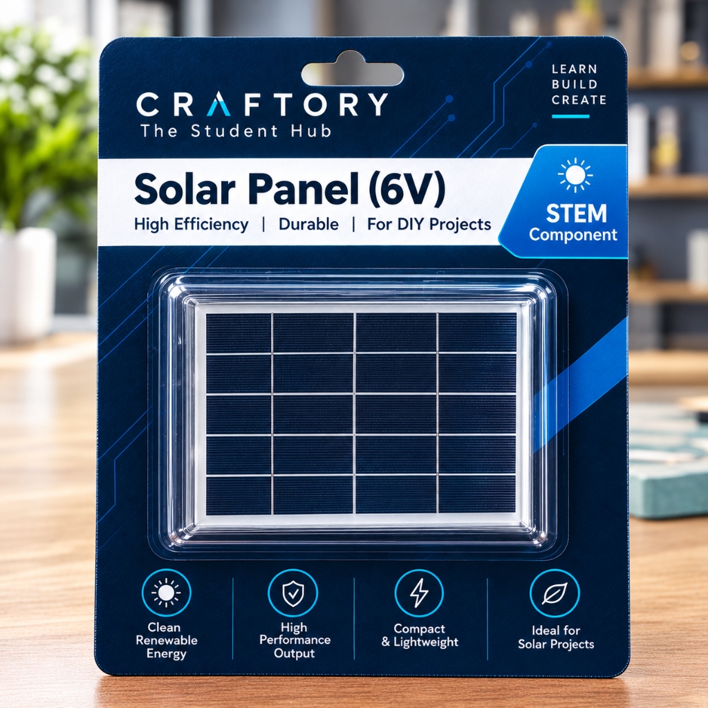 Solar Panel (6V) - CRAFTORY Retail Packaging
