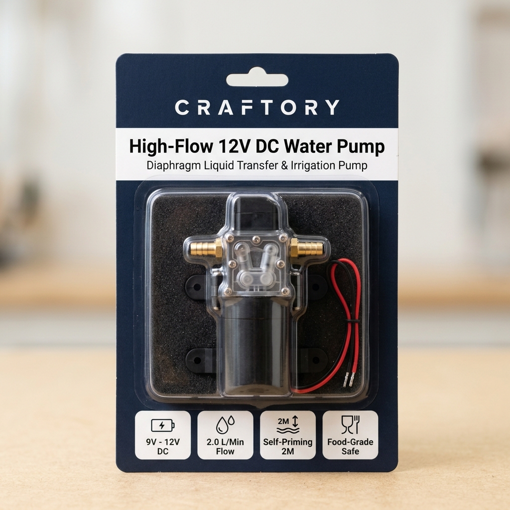 DC Water Pump - CRAFTORY Retail Packaging