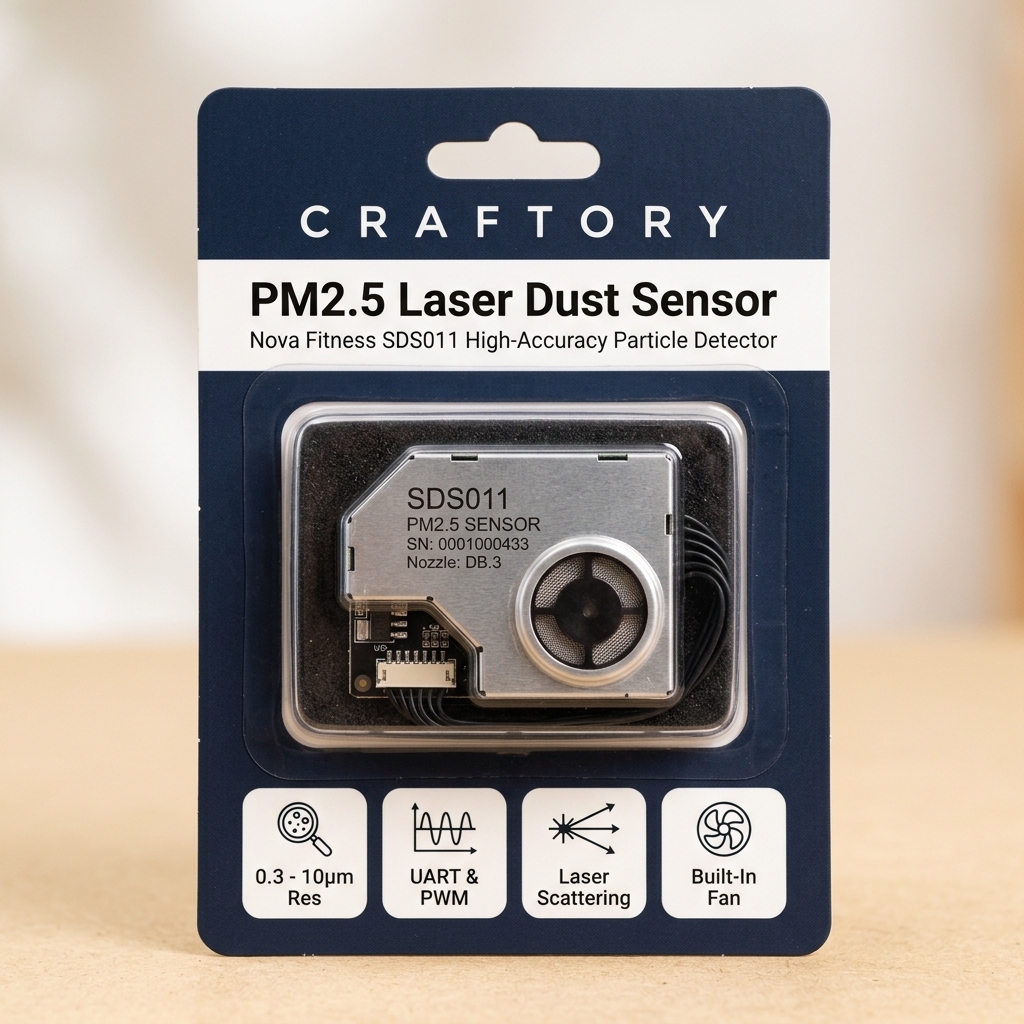 PM2.5 Laser Sensor (SDS011) - CRAFTORY Retail Packaging