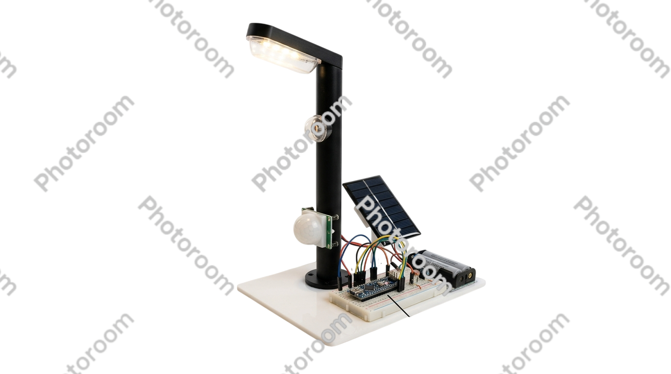 Smart Parking System — Real-world physical engineering prototype photography